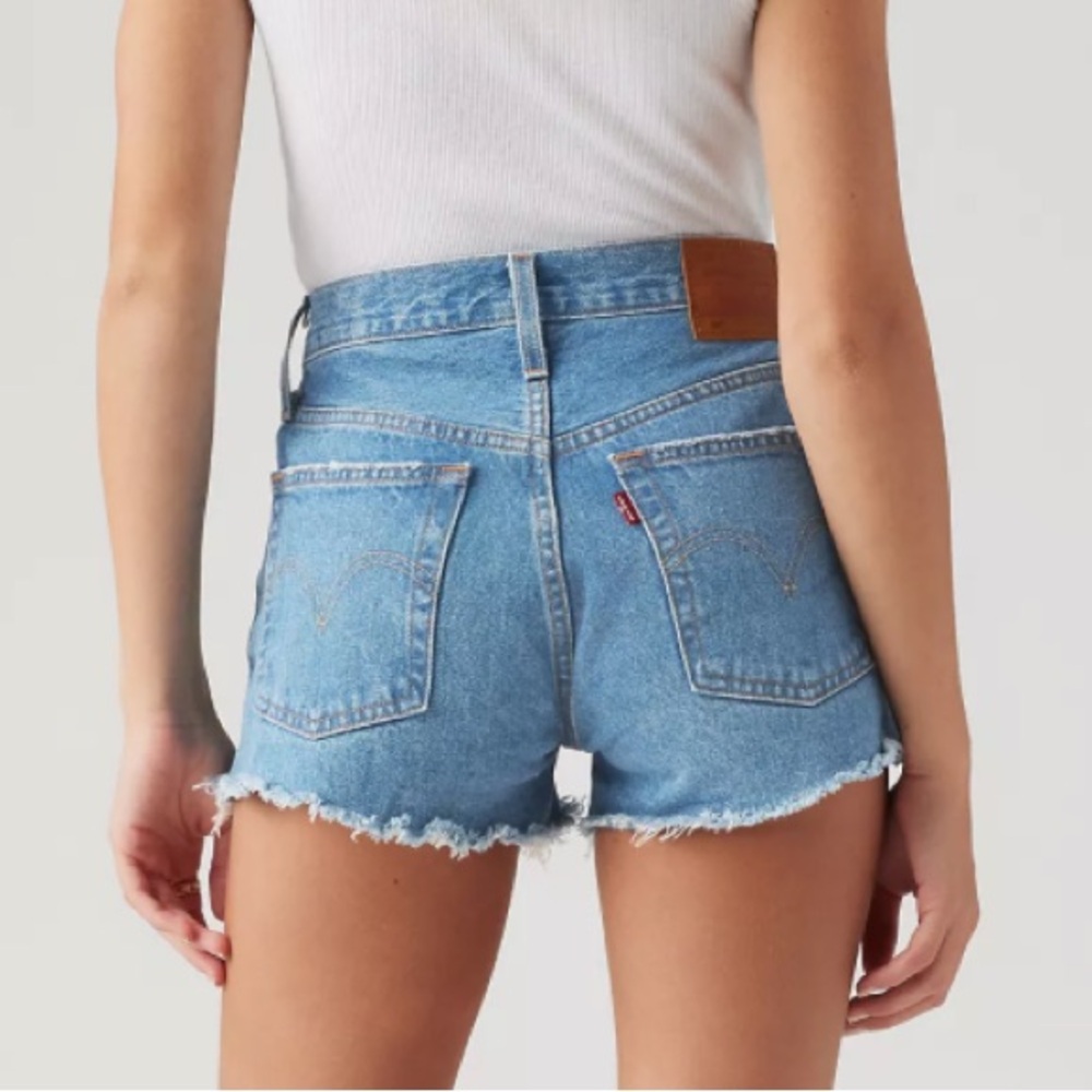 Levi's 501 Light Blue Jean Shorts